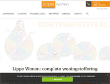 Tablet Screenshot of lippewonen.nl